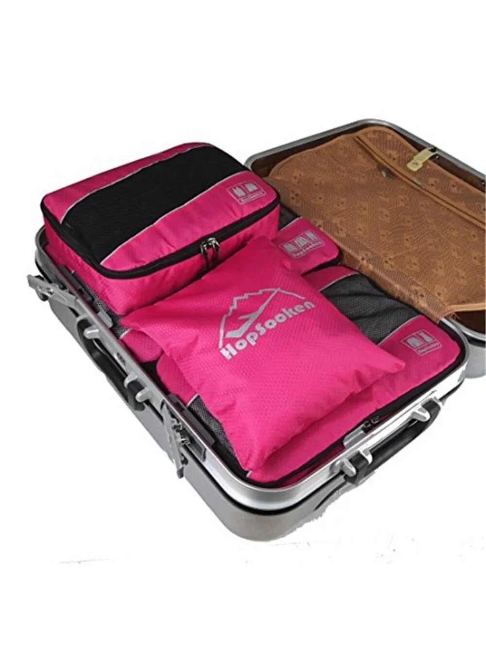 Travel Packing Cubes Set Luggage Organizer Bags Mesh Storage Cubes Laundry Bag